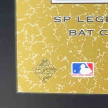 2001 SP Legendary Cuts Kiki Cuyler Game Bat
