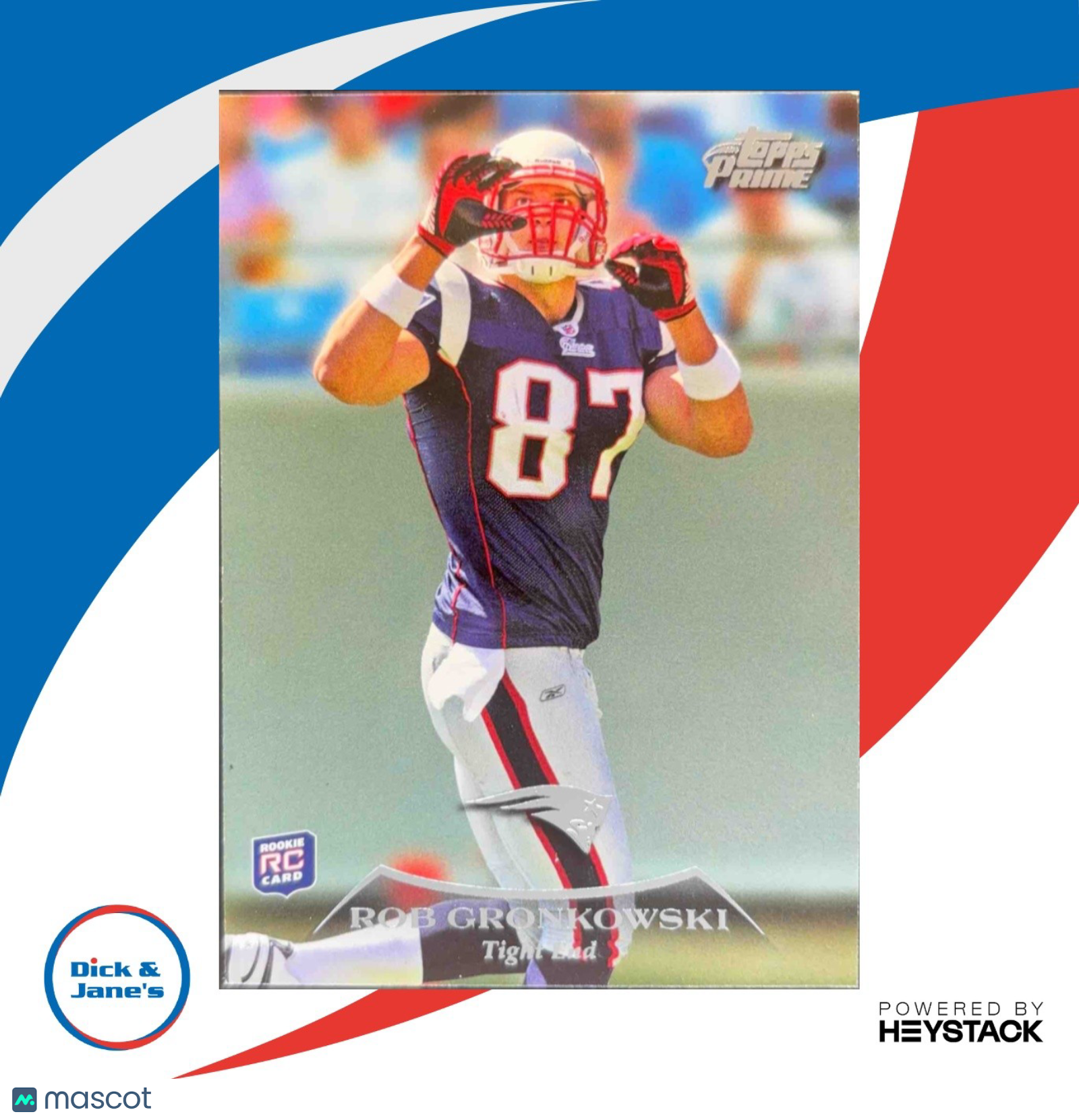 2010 Topps Prime Rob Gronkowski Retail #42 RC New England Patriots