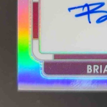2022 Panini Contenders Optic Brian Robinson Jr. Rookie Patch Auto 15/75