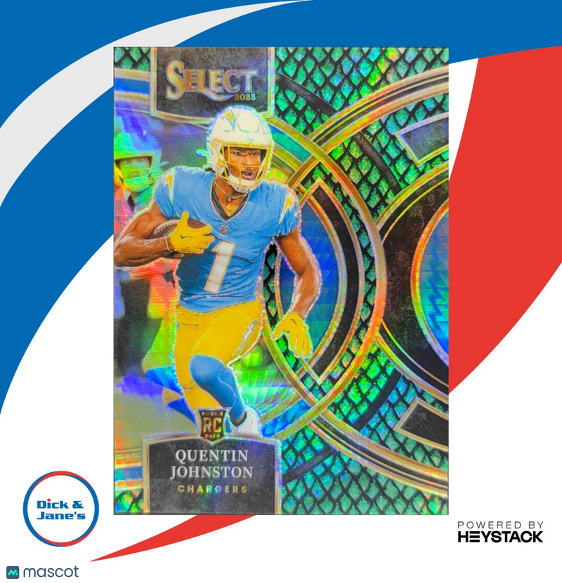2023 Panini Select Quentin Johnston Dragon Scale Prizms 7/70 Premier Rookie