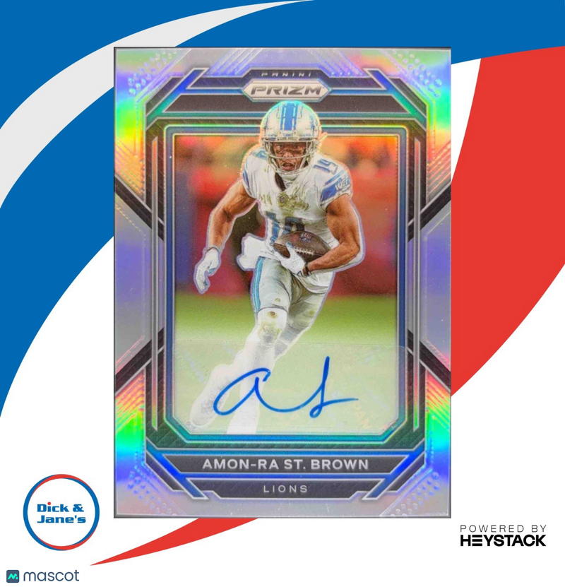 2022 Panini Prizm Amon-Ra St. Brown Auto Silver