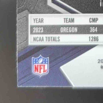 2024 Panini Mosaic Bo Nix Green Prizm