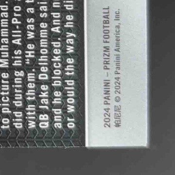 2024 Panini Prizm Muhsin Muhammad Black and White Checker