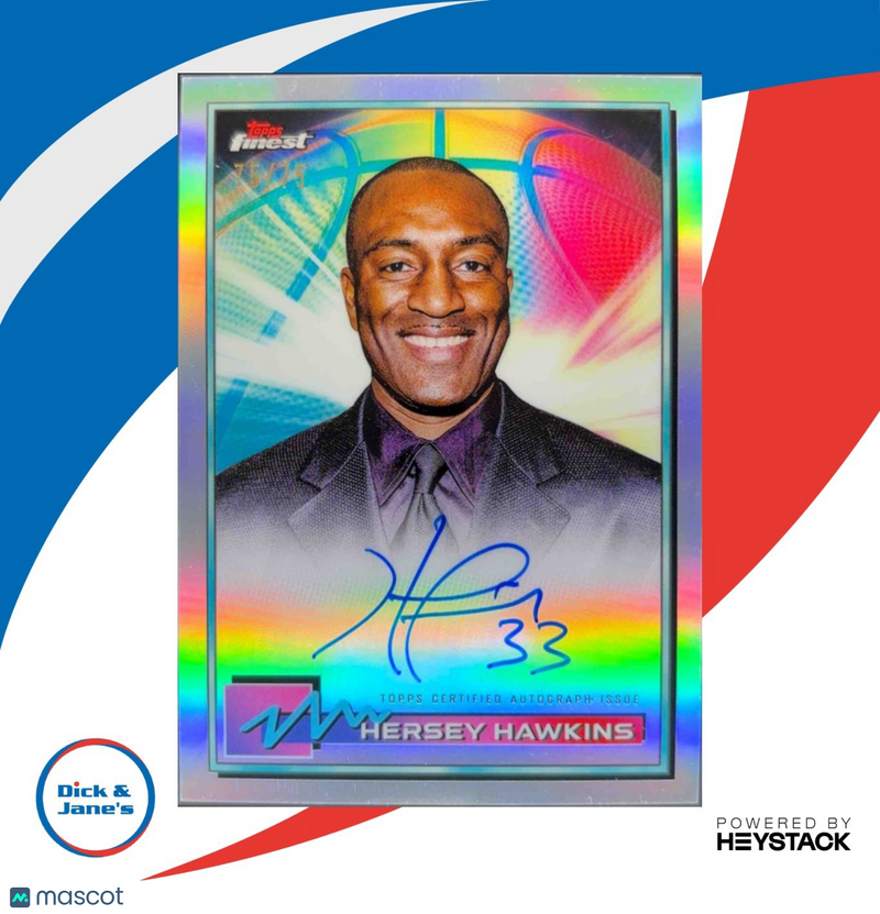 2021-22 Topps Finest Hersey Hawkins Auto Refractor 75/75