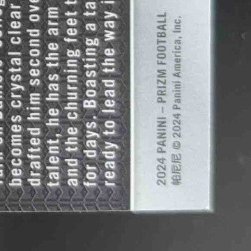 2024 Panini Prizm Jayden Daniels Green #347 RC Washington Commanders