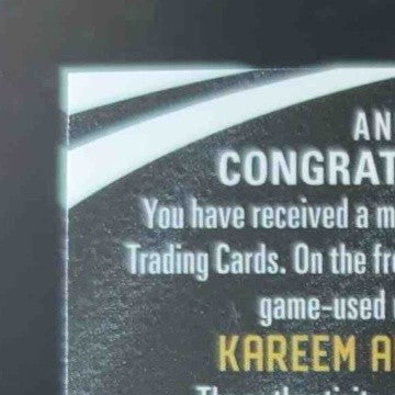 2024 Leaf In The Game Used Sports Kareem Abdul-Jabbar Numbers Bronze Holo /5