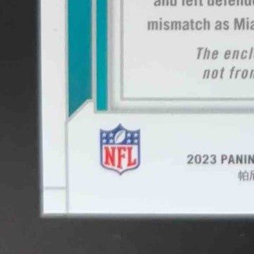 2023 National Treasures De'Von Achane Rookie Dual Materials Purple /49 Dolphins