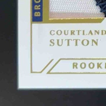 2018 National Treasures Calvin Ridley Courtland Sutton DJ Moore Trio Prime 7/25