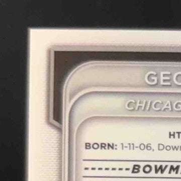 2024 Bowman George Wolkow Chrome Auto Green Refractor 46/99 1st Pro White Sox