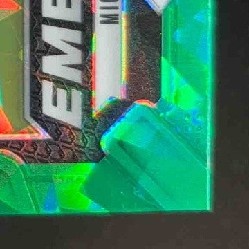 2024 Panini Prizm Michael Penix Jr. Emergent Green Ice #20 RC Atlanta Falcons