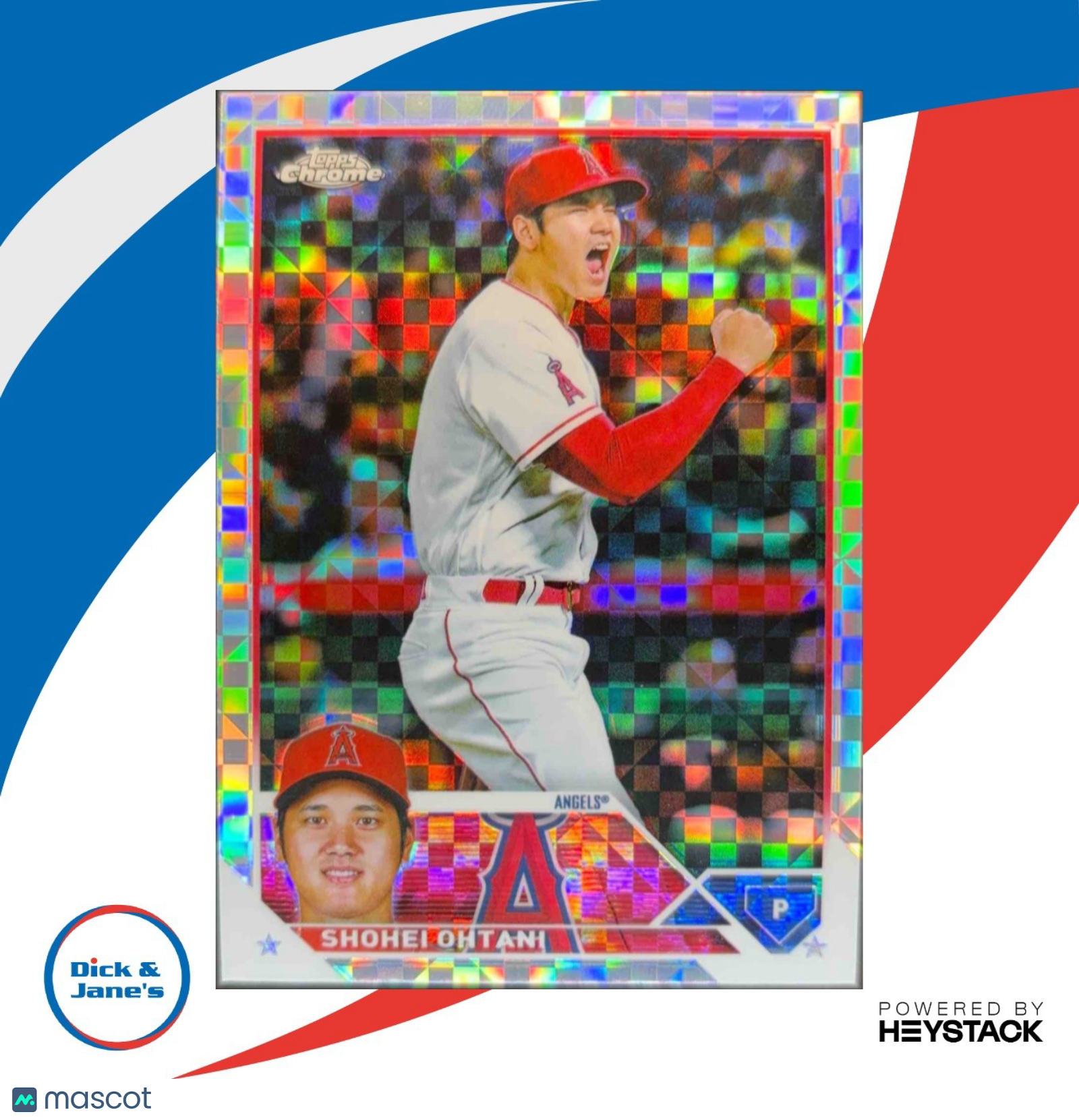 2023 Topps Chrome Shohei Ohtani X-Fractor #17 Los Angeles Angels
