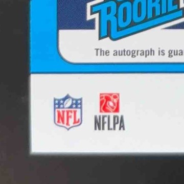 2024 Panini Donruss Trey Benson Rated Rookie Auto Green 326 RC Arizona Cardinals