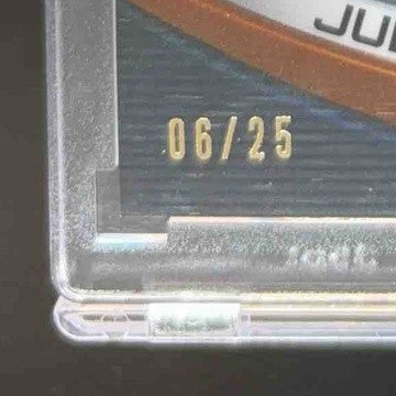2023 Topps Chrome Black Julio Rodriguez RC Auto Orange Refractor 6/25 Mariners