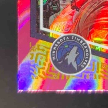 2023-24 Panini Donruss Anthony Edwards Pink Laser Holo /50 #137 Timberwolves
