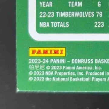 2023-24 Panini Donruss Anthony Edwards Pink Laser Holo /50 #137 Timberwolves