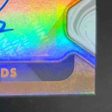 2024 Panini Gold Standard Ickey Woods Good as White 18/49 Patch Auto Bengals