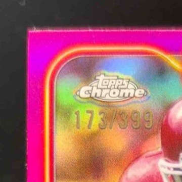 2024 Topps Chrome Marcus Allen Magenta Refractor 173/399 #94 Kansas City Chiefs
