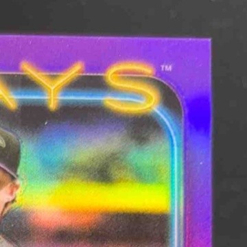 2024 Topps Chrome Update Ryan Pepiot Auto Purple Refractor 12/250 Tampa Bay Rays