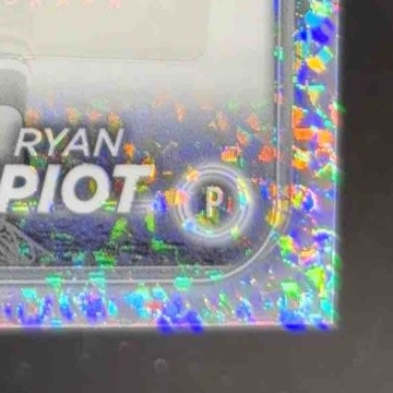 2024 Topps Chrome Update Ryan Pepiot Auto Black and White Mini-Diamond Refractor