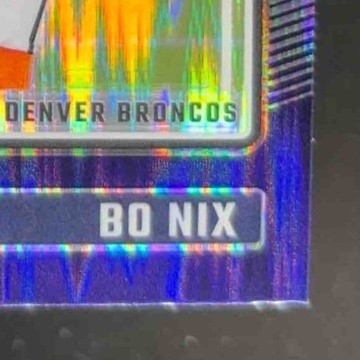 2024 Panini Donruss Optic Bo Nix Purple Shock