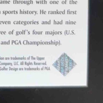 2001 Upper Deck #1 Tiger Wood Golf Legend Rookie Card!