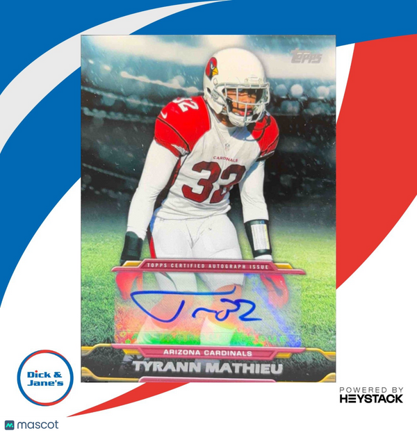 2014 Topps Tyrann Mathieu Signatures #TA-TM Auto Arizona Cardinals