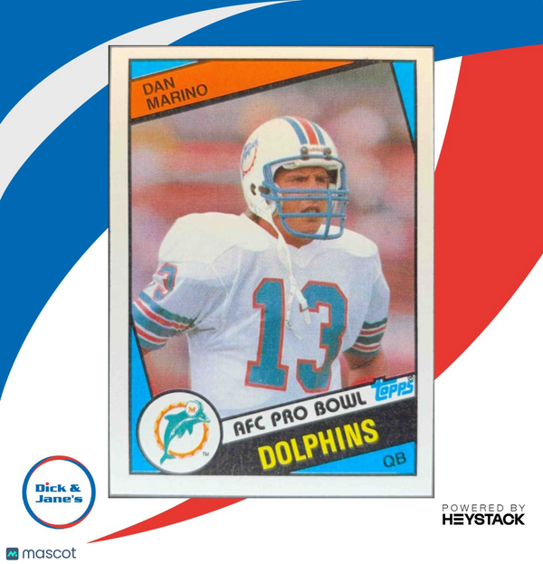 1984 Topps Dan Marino #123 RC Miami Dolphins