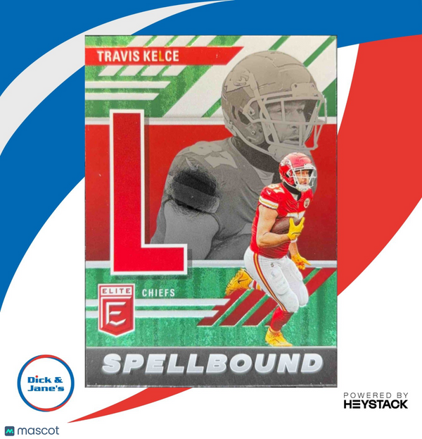 2023 Panini Donruss Elite Travis Kelce Spellbound Green #SB-TK3 Kansas City