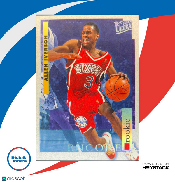 1996 Fleer Ultra Allen Iverson #270 RC Philadelphia 76ers