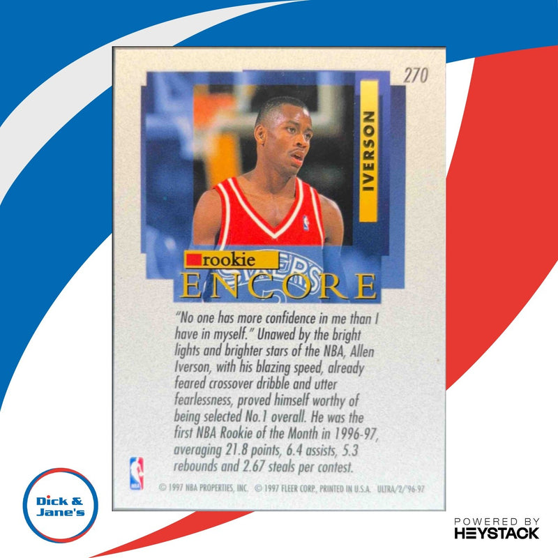 1996 Fleer Ultra Allen Iverson