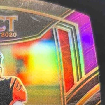 2020 Panini Select Joe Burrow Purple Prizm Die Cut