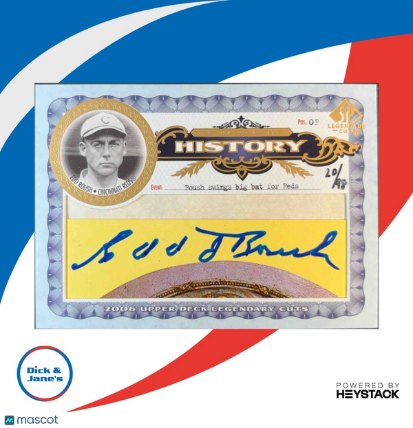 2006 SP Legendary Cuts Edd Roush A Place in History 20/98 Auto Cincinnati Reds