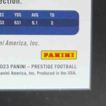 2023 Panini Prestige Natrone Means Xtra Points Signatures Premium Blue /99 Auto