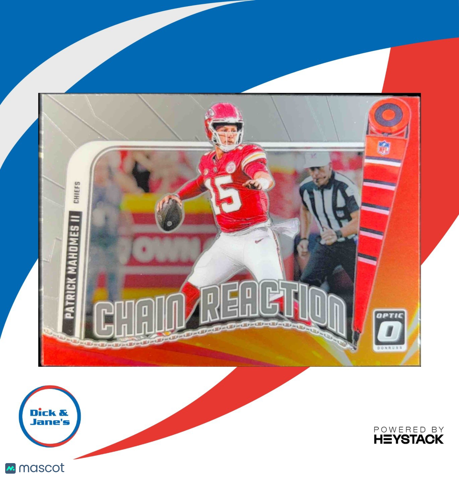 2024 Panini Donruss Optic Patrick Mahomes Chain Reaction #6 Kansas City Chiefs
