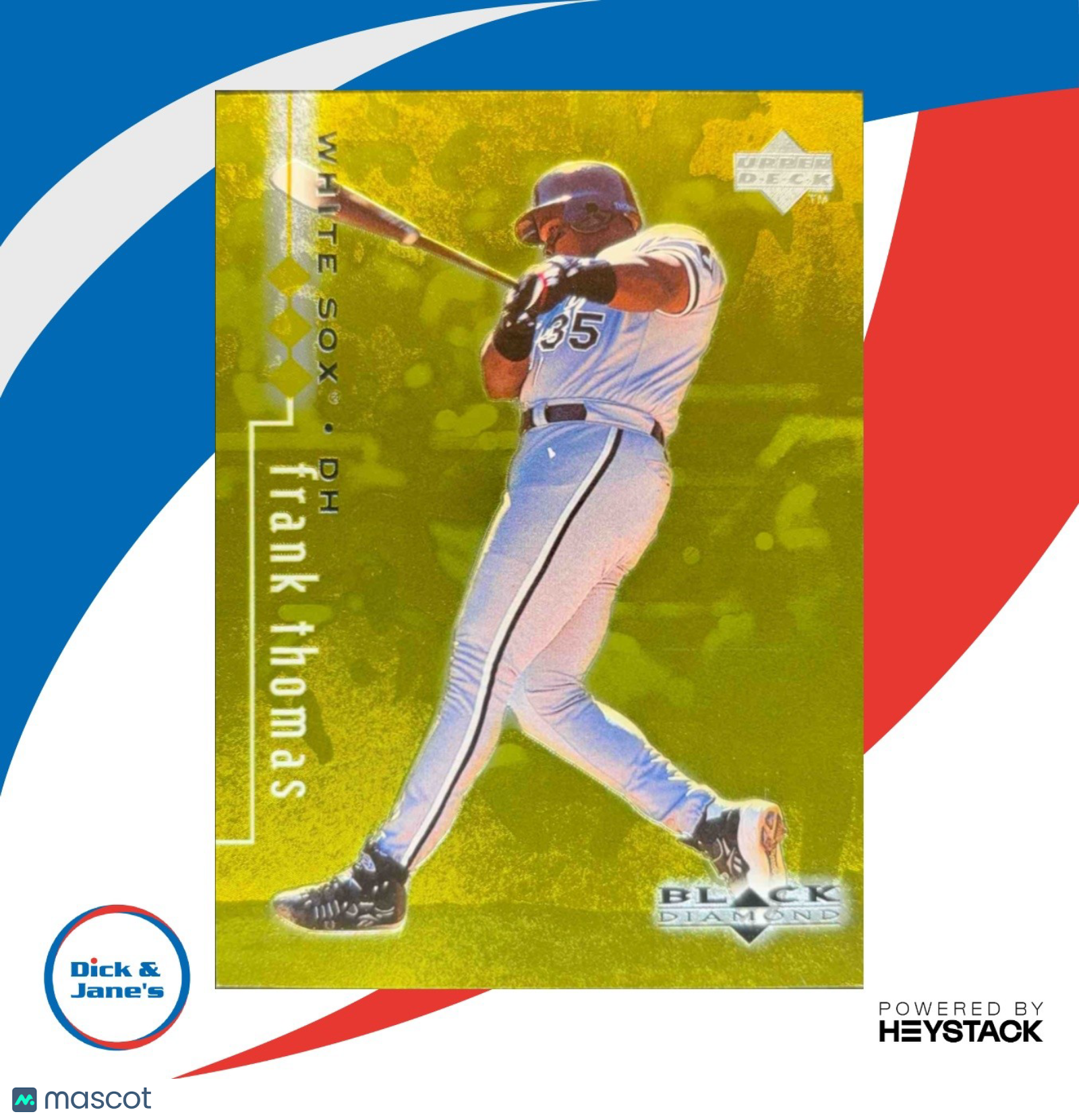 1999 Upper Deck Black Diamond Frank Thomas Triple /1500 #20 Chicago White Sox