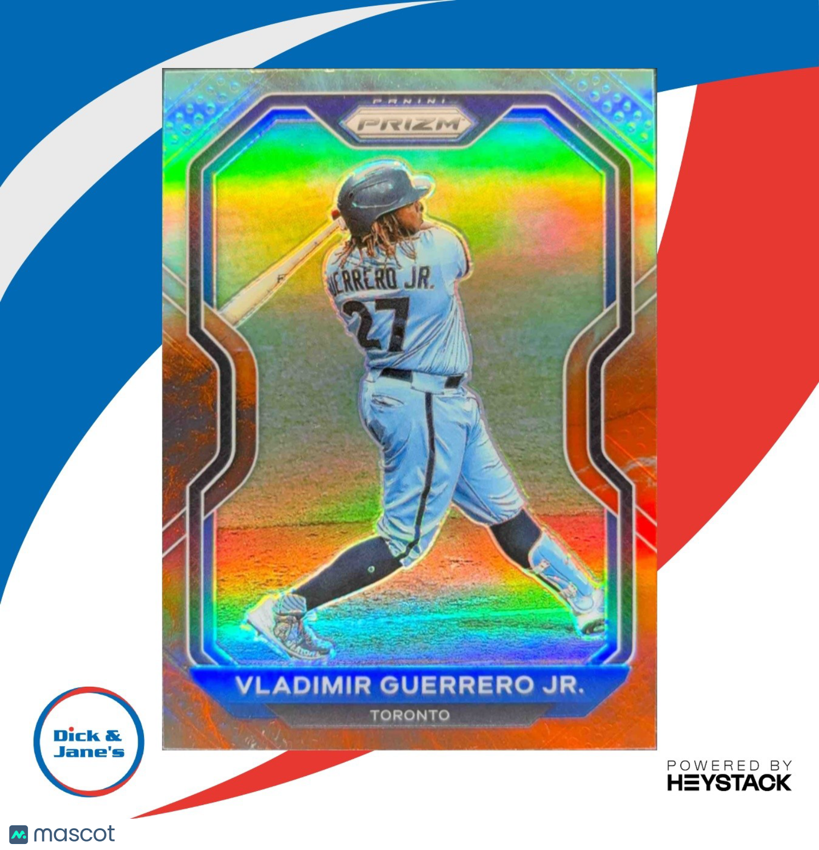 2021 Panini Prizm Vladimir Guerrero Jr. Cosmic Haze #186 Toronto Blue Jays