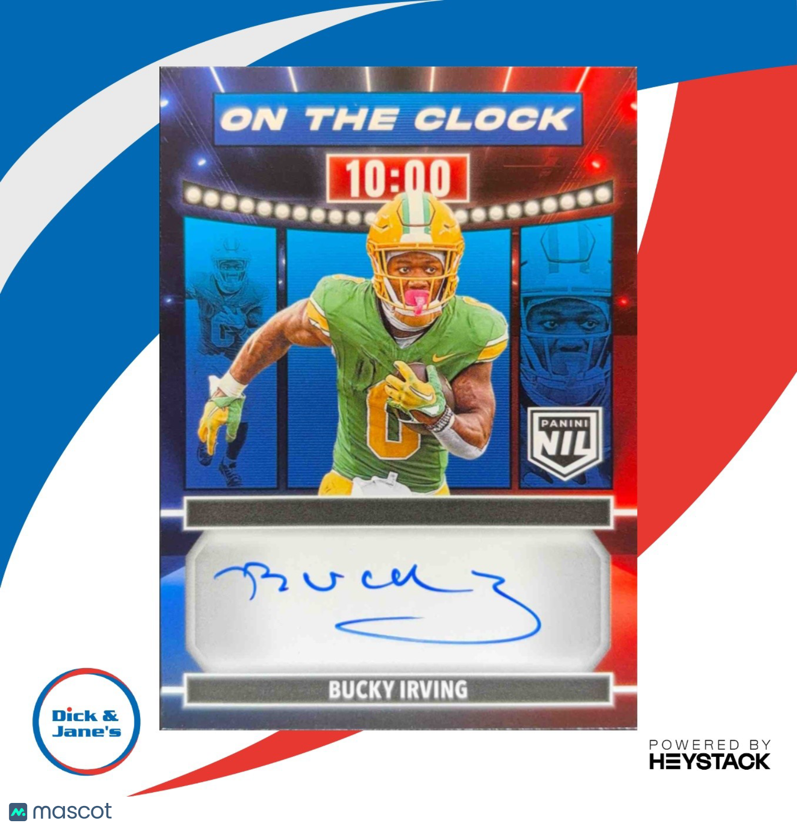 2024 Panini Prestige Bucky Irving On the Clock #OTC-BIG Auto Oregon Ducks