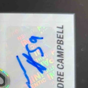 2022 Panini Mosaic De'Vondre Campbell Scripts #S-DC Auto Green Bay Packers