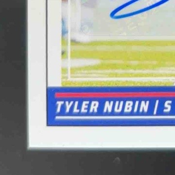 2024 Panini Score Tyler Nubin Signatures #347 Auto RC New York Giants