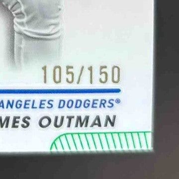 2024 Topps Pristine James Outman Green Refractor 105/150 Los Angeles Dodgers
