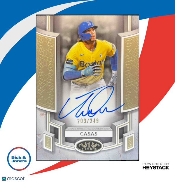 2024 Topps Tier One Triston Casas Break Out Auto 203/249 #BOA-TC Boston Red Sox