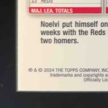 2024 Topps Gilded Collection Noelvi Marte 73/99 #29 RC Cincinnati Reds