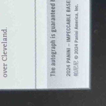2024 Panini Impeccable Chipper Jones Immortal Ink Holo Gold 1/10 Atlanta Braves
