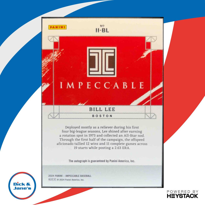 2024 Panini Impeccable Bill Lee Indelible Ink 33/49