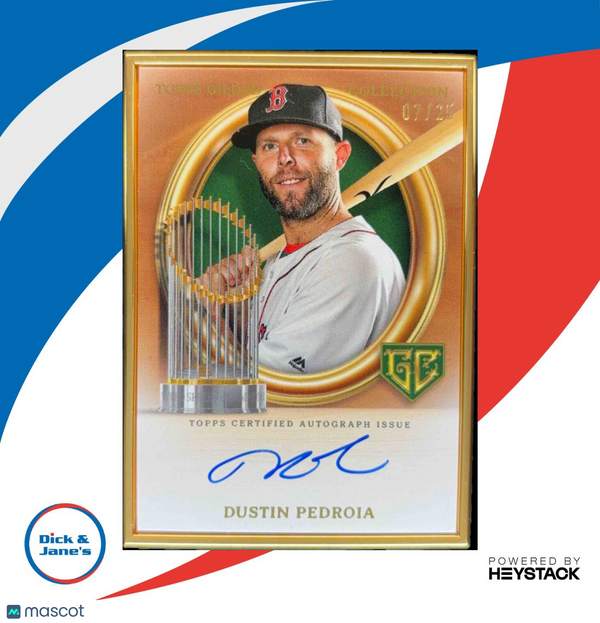 2024 Topps Gilded Collection Dustin Pedroia Champions Auto Emerald 7/25 Boston