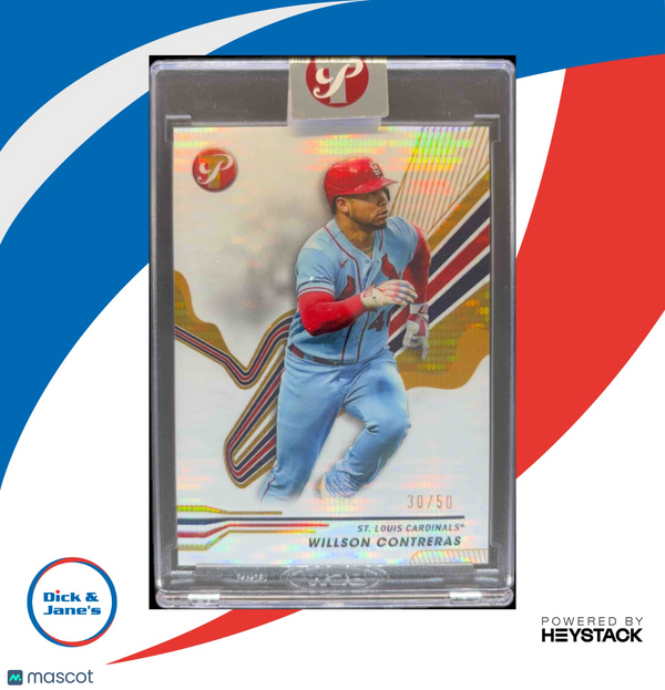 2024 Topps Pristine Willson Contreras Gold Refractor 30/50 St. Louis Cardinals
