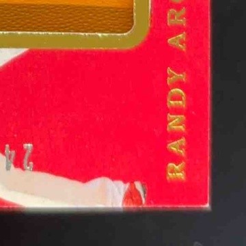 2020 Panini Immaculate Collection Randy Arozarena Debut Moments Leather Tan /99