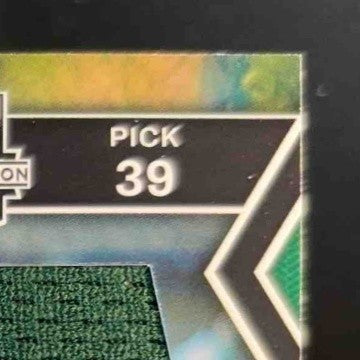 2023 Panini Elite Extra Edition Myles Naylor First Round Materials Oakland A's