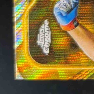 2024 Topps Chrome Gilded Collection Pete Alonso Gold Wave Refractor 18/75 Mets