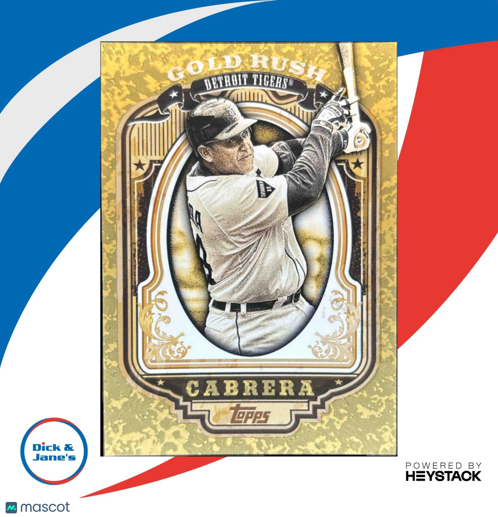 2012 Topps Miguel Cabrera Gold Rush Wrapper Redemption #37 Detroit Tigers